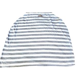 Itzy Ritzy Gray and White Striped Cover